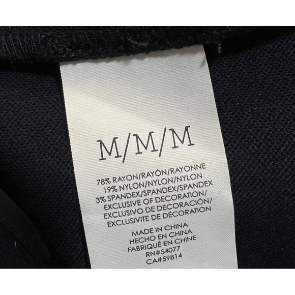 Cabi Sz M Navy Blue Ponte Knit Military Jacket Peplum Nautical Womens - Picture 14 of 15